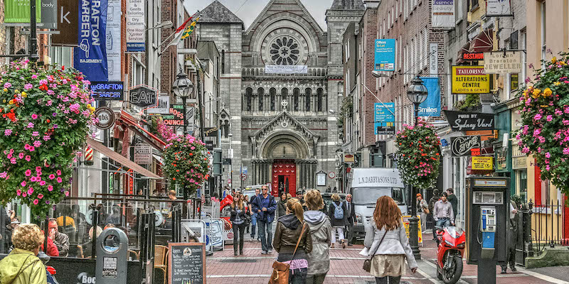 Grafton Street em Dublin
