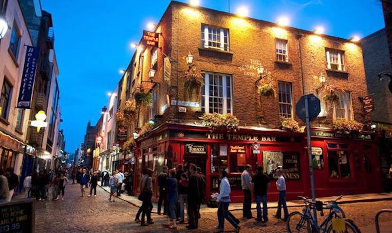 O que fazer à noite em Dublin - região Temple Bar